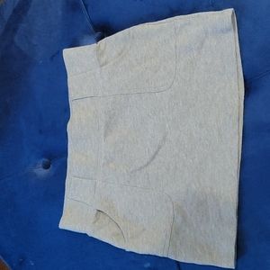 Grey Sweatshirt Skirt